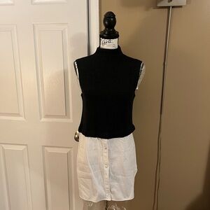 Theory Double Top (One Piece) - Gray L